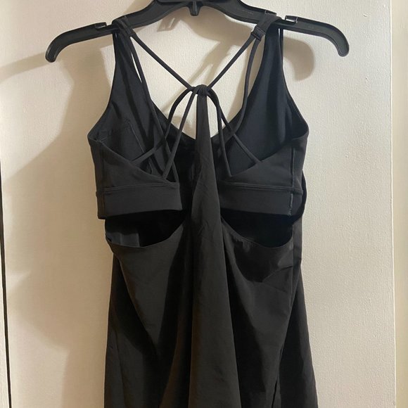 NWOT Athleta Black Solace Support Top (Small) - Picture 5 of 5